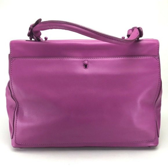 THOMAS WYLDE Large size Hand Bag Shoulder Bag Pink-Purple Leather - Picture 2 of 11